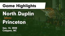 North Duplin  vs Princeton  Game Highlights - Jan. 14, 2020