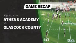 Highlight of Recap: Athens Academy vs. Glascock County  2015
