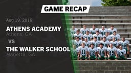 Recap: Athens Academy vs. The Walker School 2016