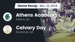 Recap: Athens Academy vs. Calvary Day  2018