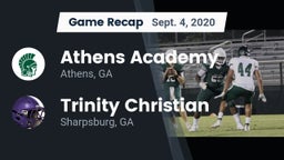 Recap: Athens Academy vs. Trinity Christian  2020