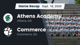 Recap: Athens Academy vs. Commerce  2020