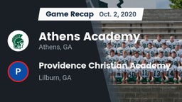 Recap: Athens Academy vs. Providence Christian Academy  2020