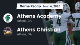 Recap: Athens Academy vs. Athens Christian  2020
