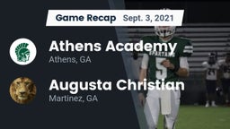 Recap: Athens Academy vs. Augusta Christian  2021