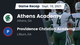 Recap: Athens Academy vs. Providence Christian Academy  2021