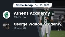 Recap: Athens Academy vs. George Walton Academy  2021