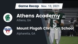 Recap: Athens Academy vs. Mount Pisgah Christian School 2021