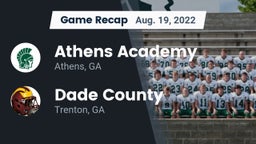 Recap: Athens Academy vs. Dade County  2022