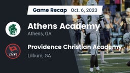 Recap: Athens Academy vs. Providence Christian Academy  2023