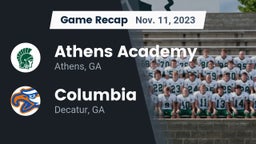 Recap: Athens Academy vs. Columbia  2023