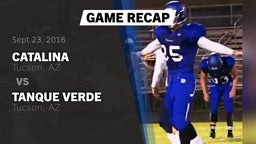 Recap: Catalina  vs. Tanque Verde  2016