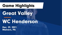Great Valley  vs WC Henderson Game Highlights - Dec. 29, 2021