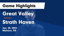 Great Valley  vs Strath Haven  Game Highlights - Jan. 20, 2024