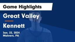Great Valley  vs Kennett  Game Highlights - Jan. 22, 2024