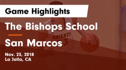 The Bishops School vs San Marcos  Game Highlights - Nov. 23, 2018