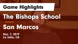 The Bishops School vs San Marcos  Game Highlights - Dec. 7, 2019