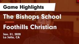 The Bishops School vs Foothills Christian Game Highlights - Jan. 31, 2020