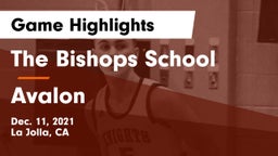 The Bishops School vs Avalon  Game Highlights - Dec. 11, 2021