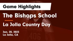 The Bishops School vs La Jolla Country Day  Game Highlights - Jan. 20, 2023