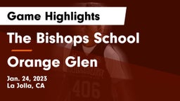 The Bishops School vs Orange Glen  Game Highlights - Jan. 24, 2023