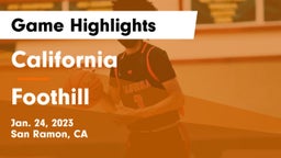 California  vs Foothill  Game Highlights - Jan. 24, 2023