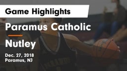 Paramus Catholic  vs Nutley  Game Highlights - Dec. 27, 2018