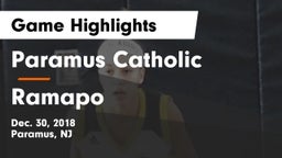 Paramus Catholic  vs Ramapo  Game Highlights - Dec. 30, 2018