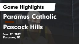 Paramus Catholic  vs Pascack Hills  Game Highlights - Jan. 17, 2019