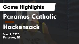 Paramus Catholic  vs Hackensack  Game Highlights - Jan. 4, 2020