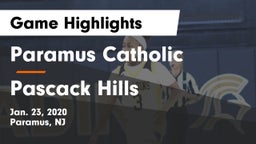 Paramus Catholic  vs Pascack Hills  Game Highlights - Jan. 23, 2020