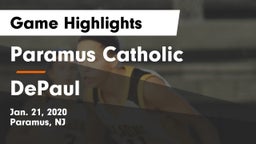 Paramus Catholic  vs DePaul  Game Highlights - Jan. 21, 2020