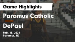 Paramus Catholic  vs DePaul  Game Highlights - Feb. 13, 2021