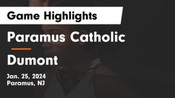 Paramus Catholic  vs Dumont  Game Highlights - Jan. 25, 2024