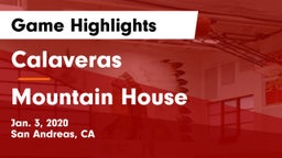 Calaveras  vs Mountain House Game Highlights - Jan. 3, 2020