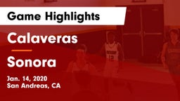 Calaveras  vs Sonora  Game Highlights - Jan. 14, 2020