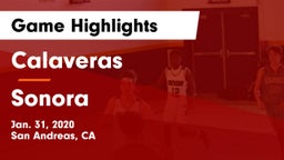 Calaveras  vs Sonora  Game Highlights - Jan. 31, 2020