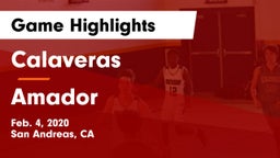 Calaveras  vs Amador  Game Highlights - Feb. 4, 2020