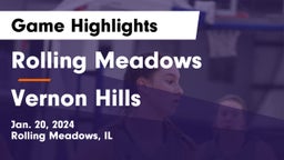 Rolling Meadows  vs Vernon Hills  Game Highlights - Jan. 20, 2024