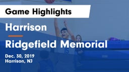 Harrison  vs Ridgefield Memorial  Game Highlights - Dec. 30, 2019