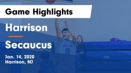 Harrison  vs Secaucus  Game Highlights - Jan. 14, 2020