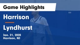 Harrison  vs Lyndhurst  Game Highlights - Jan. 21, 2020