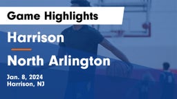 Harrison  vs North Arlington  Game Highlights - Jan. 8, 2024