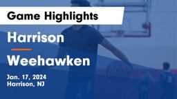 Harrison  vs Weehawken  Game Highlights - Jan. 17, 2024