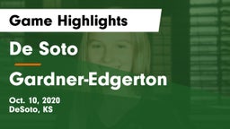 De Soto  vs Gardner-Edgerton  Game Highlights - Oct. 10, 2020