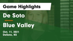De Soto  vs Blue Valley  Game Highlights - Oct. 11, 2021