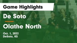 De Soto  vs Olathe North Game Highlights - Oct. 1, 2022