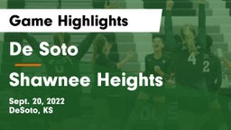 De Soto  vs Shawnee Heights Game Highlights - Sept. 20, 2022