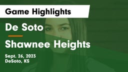 De Soto  vs Shawnee Heights  Game Highlights - Sept. 26, 2023
