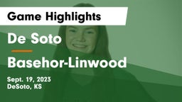 De Soto  vs Basehor-Linwood  Game Highlights - Sept. 19, 2023